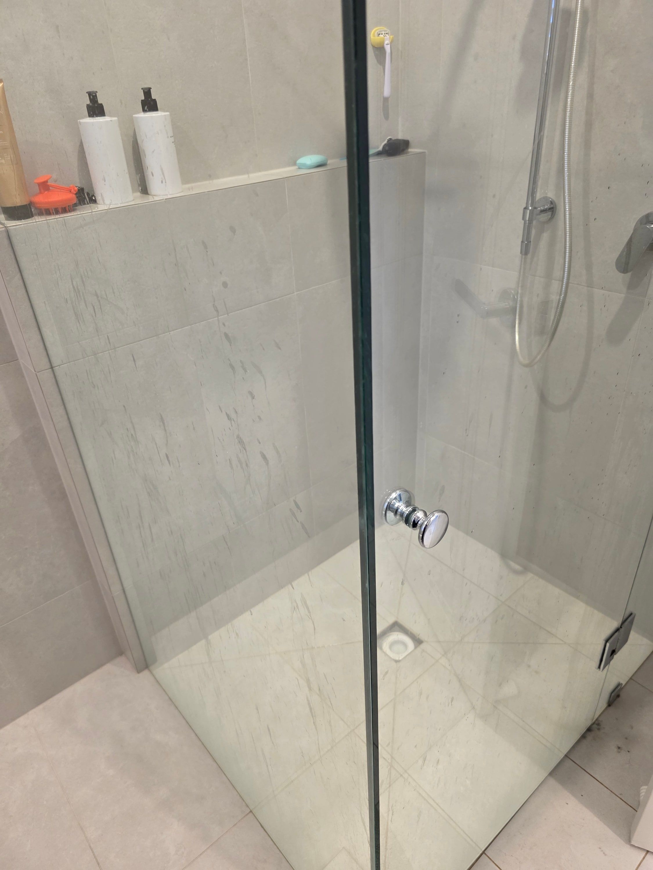 Shower screen, before